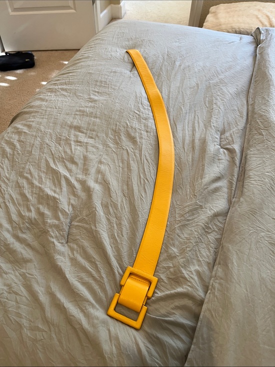 Ellen Tracy Other - Ellen Tracy Yellow Leather Statement Belt